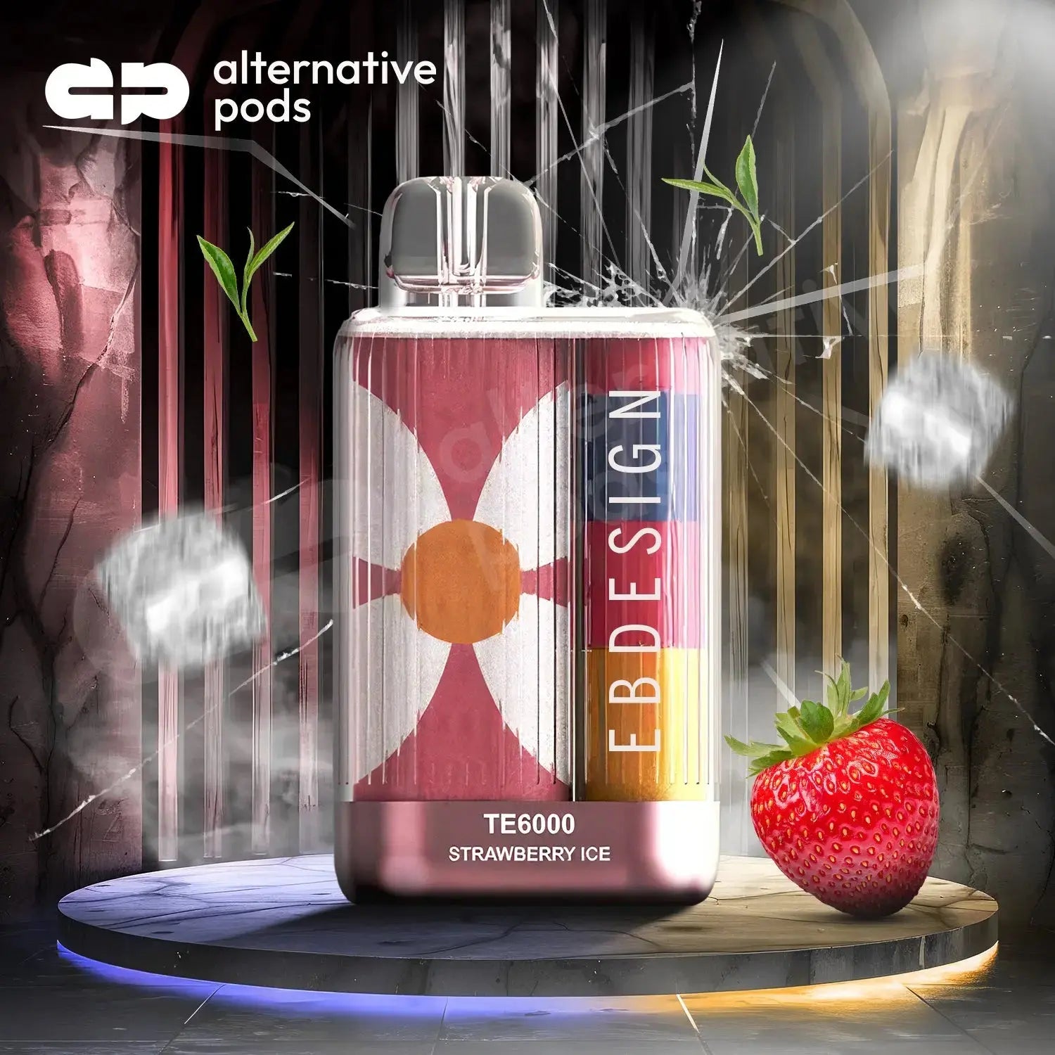 EBDesign TE6000 DISPOSABLE VAPE - Strawberry Ice 