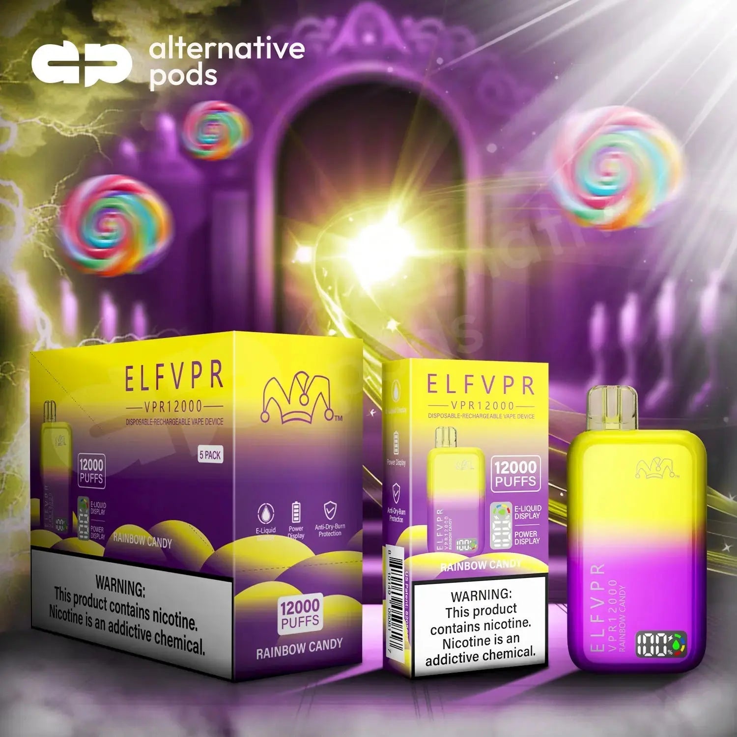 ELF VPR 12000 - Rainbow Candy 