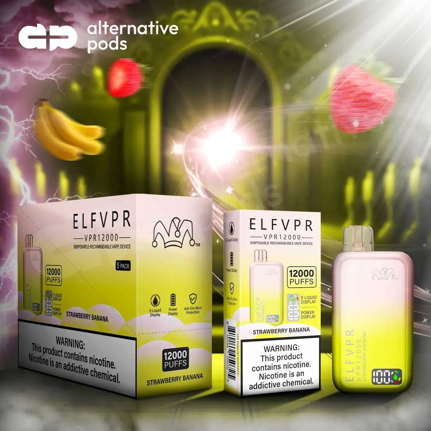 ELF VPR 12000 - Strawberry Banana 