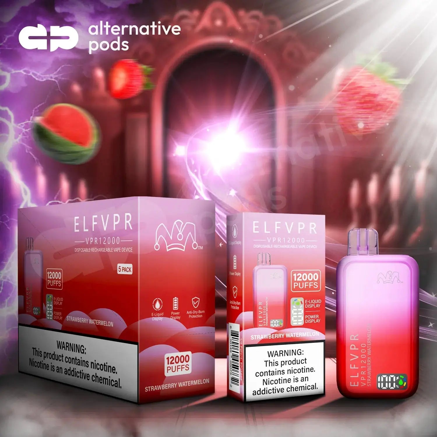 ELF VPR 12000 - Strawberry Watermelon 