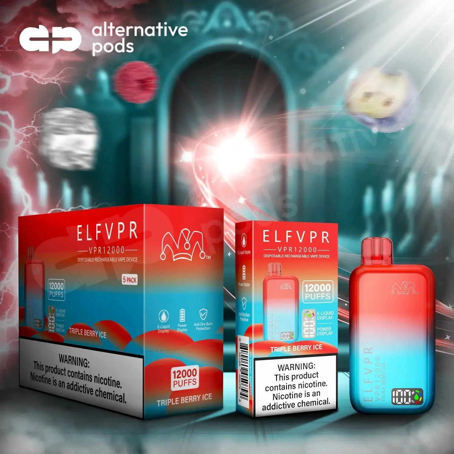 ELF VPR 12000 - Triple Berry Ice 