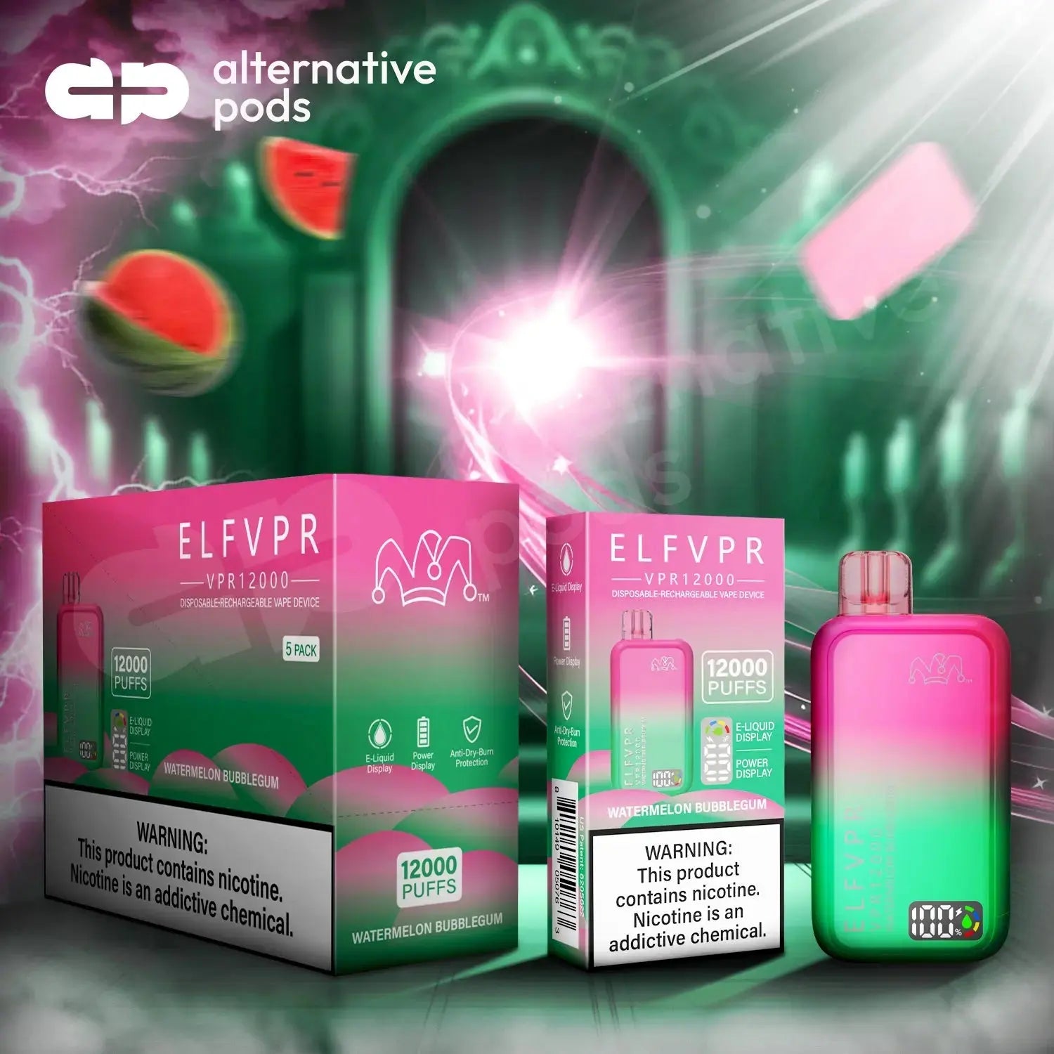 ELF VPR 12000 - Watermelon Bubblegum 