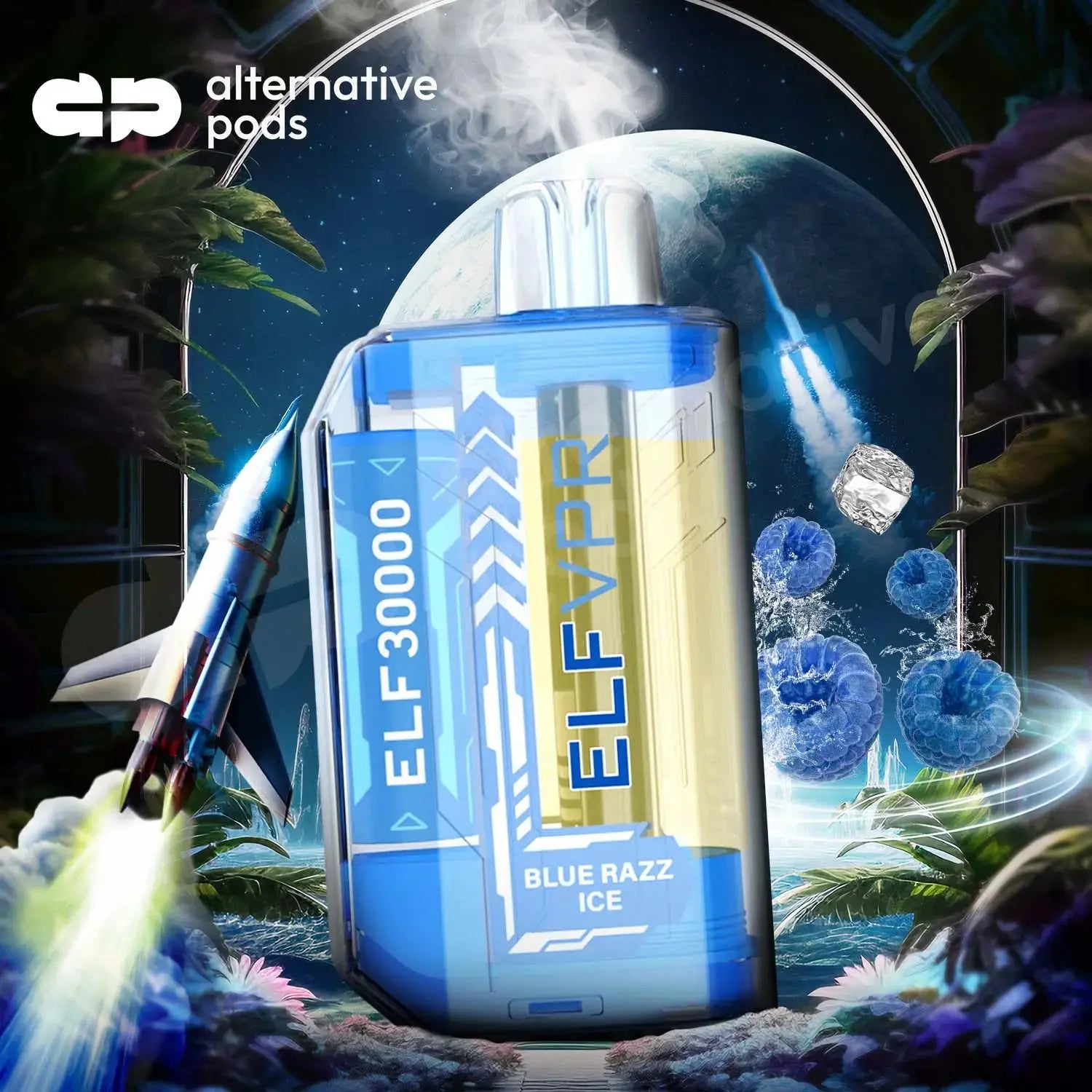 elf bar vape blue razz ice Elf Bar BC3500 Blue Razz Ice Disposable Vape main image 0