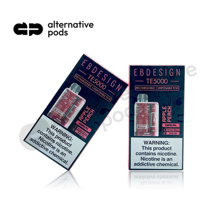 E.B.Design TE5000 Puffs Disposable Vape-APPLE PEACH