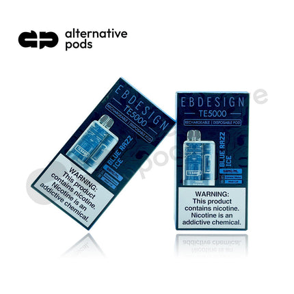 E.B.Design TE5000 Puffs Disposable Vape-BLUE RAZZ ICE
