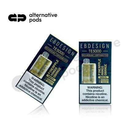 E.B.Design TE5000 Puffs Disposable Vape-PINEAPPLE MANGO ORANGE