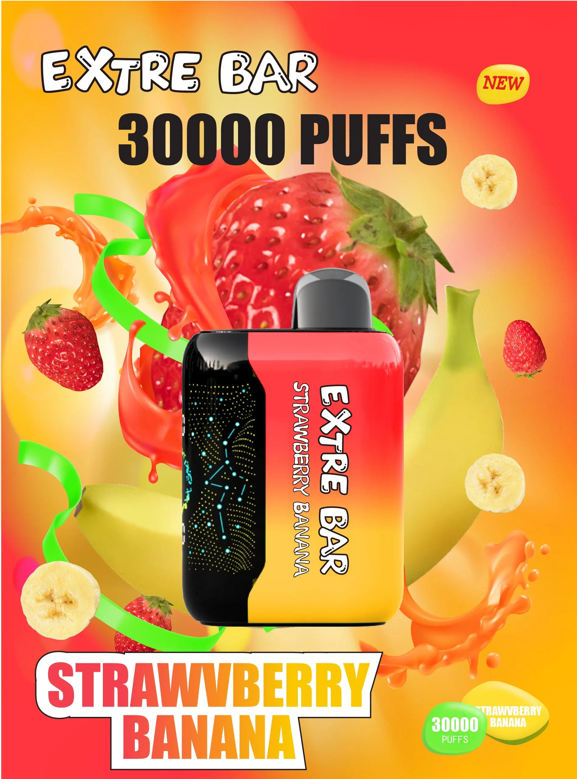 EXTRE BAR 30000 - Strawberry Banana 