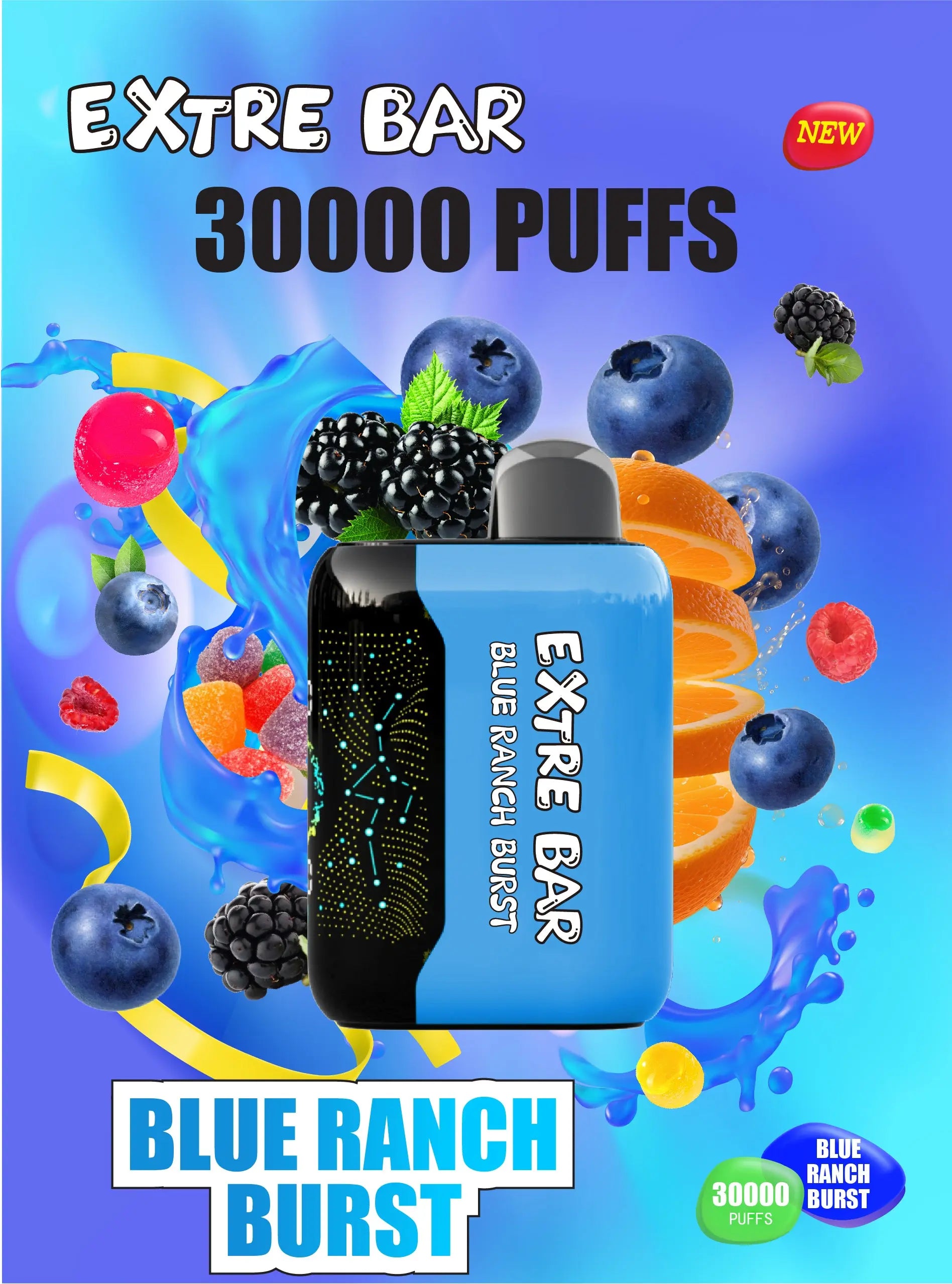 EXTRE BAR 30000 - Blue Ranch Burst 