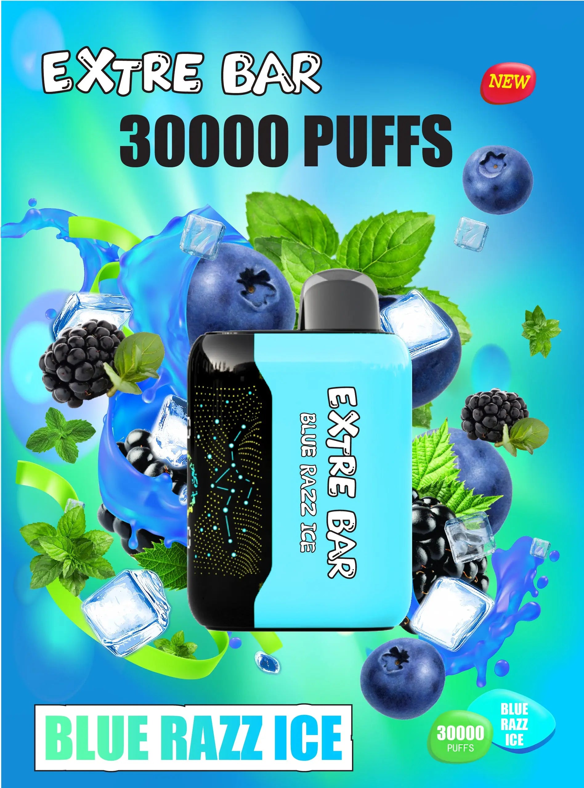 EXTRE BAR 30000 - Blue Razz Ice 