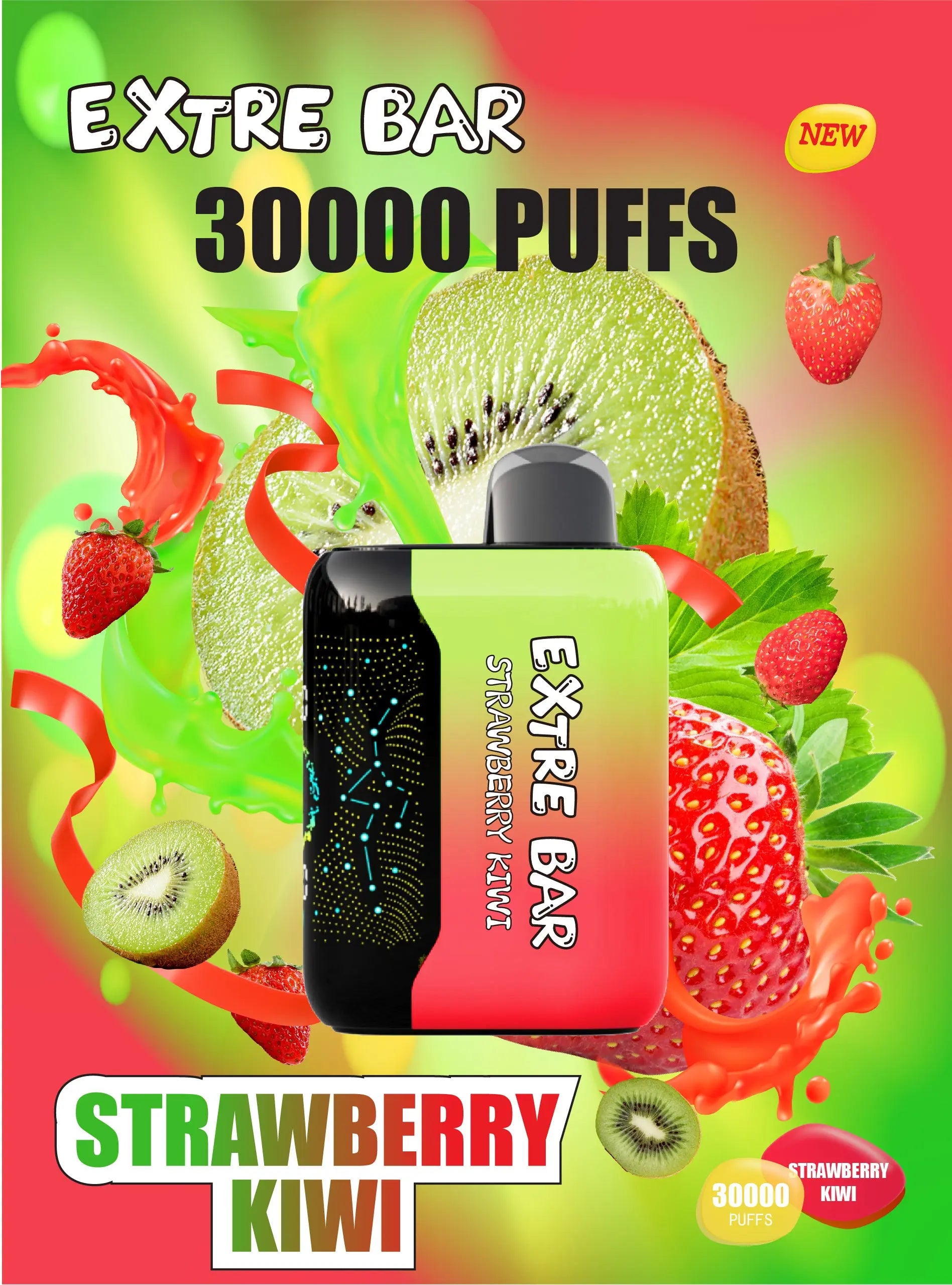 EXTRE BAR 30000 - Strawberry Kiwi 