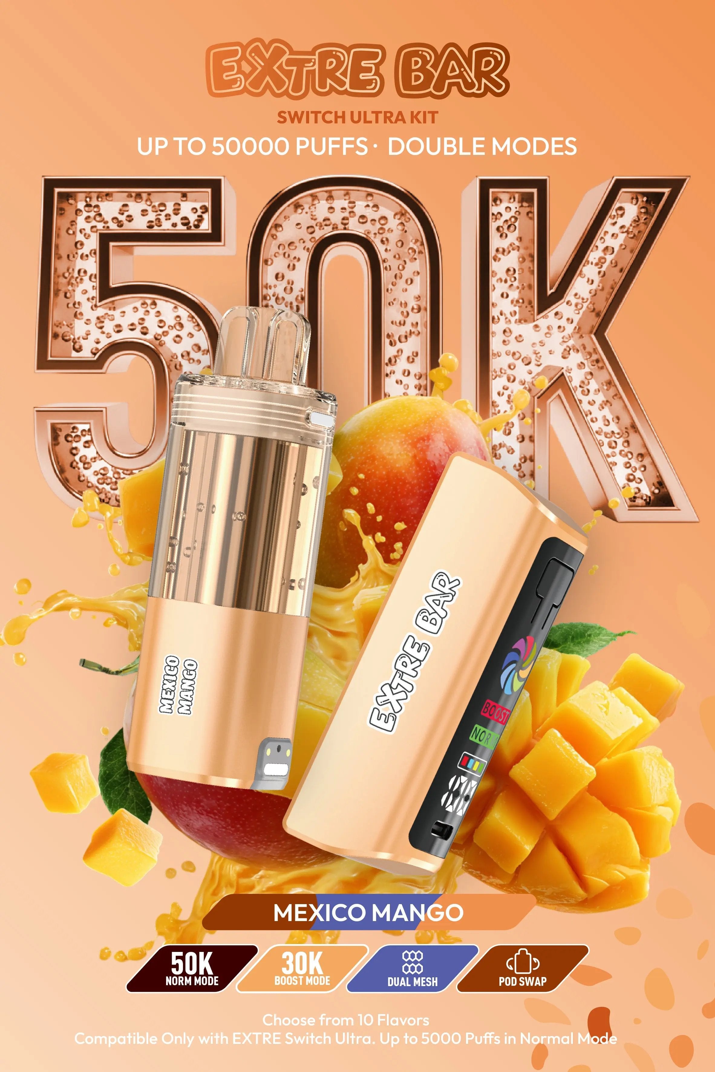 EXTRE BAR SWITCH ULTRA 50K Kit 5% Vape