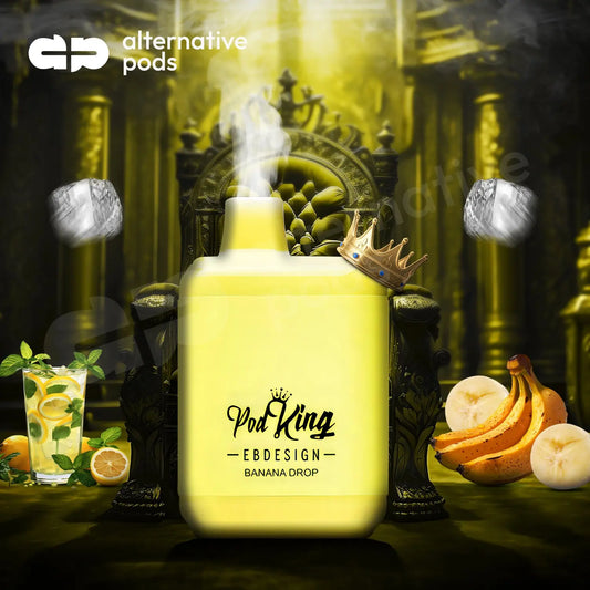 Ebdesign X Podking Xc5000 5% Nic Rechargeable Disposable 5000 Puffs 13.5 - Banana Drop 