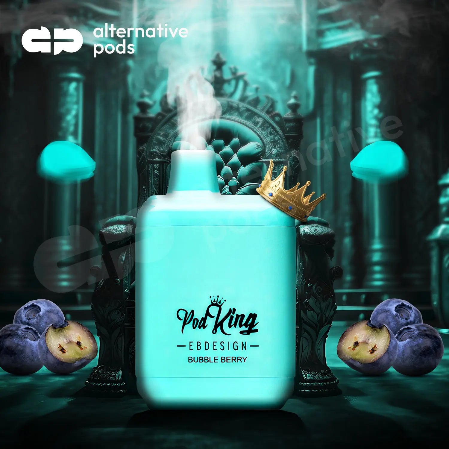 Ebdesign X Podking Xc5000 5% Nic Rechargeable Disposable 5000 Puffs 13.5 - Bubble Berry 