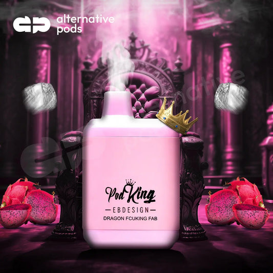 Ebdesign X Podking Xc5000 5% Nic Rechargeable Disposable 5000 Puffs 13.5 - Dragon Fcuking Fab 