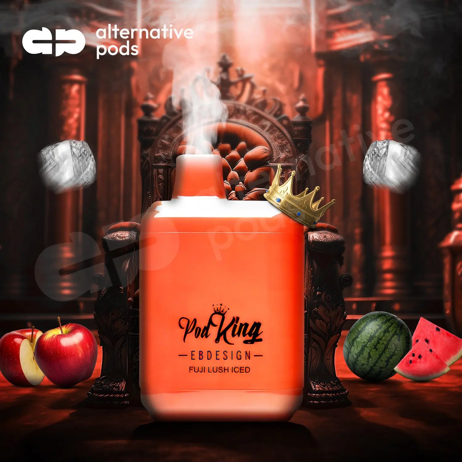 Ebdesign X Podking Xc5000 5% Nic Rechargeable Disposable 5000 Puffs 13.5 - Fuji Lush Iced 