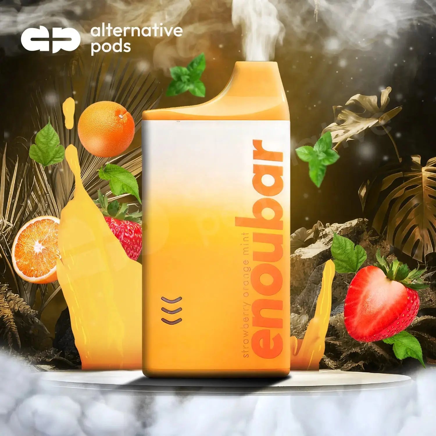 Enoubar 6000 Puffs Disposable Vape - Strawberry Orange Mint 
