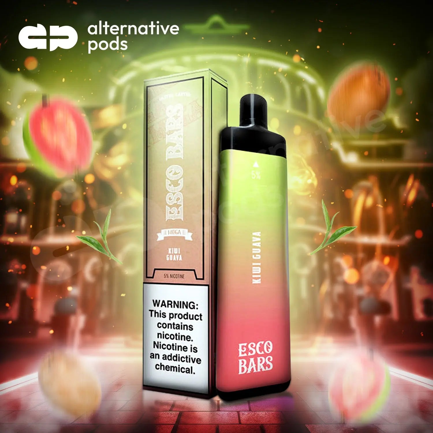 Esco Bars Mega Disposable Vape 5000 Puffs 5% - Alternative pods | Online Vape & Smoke Shop