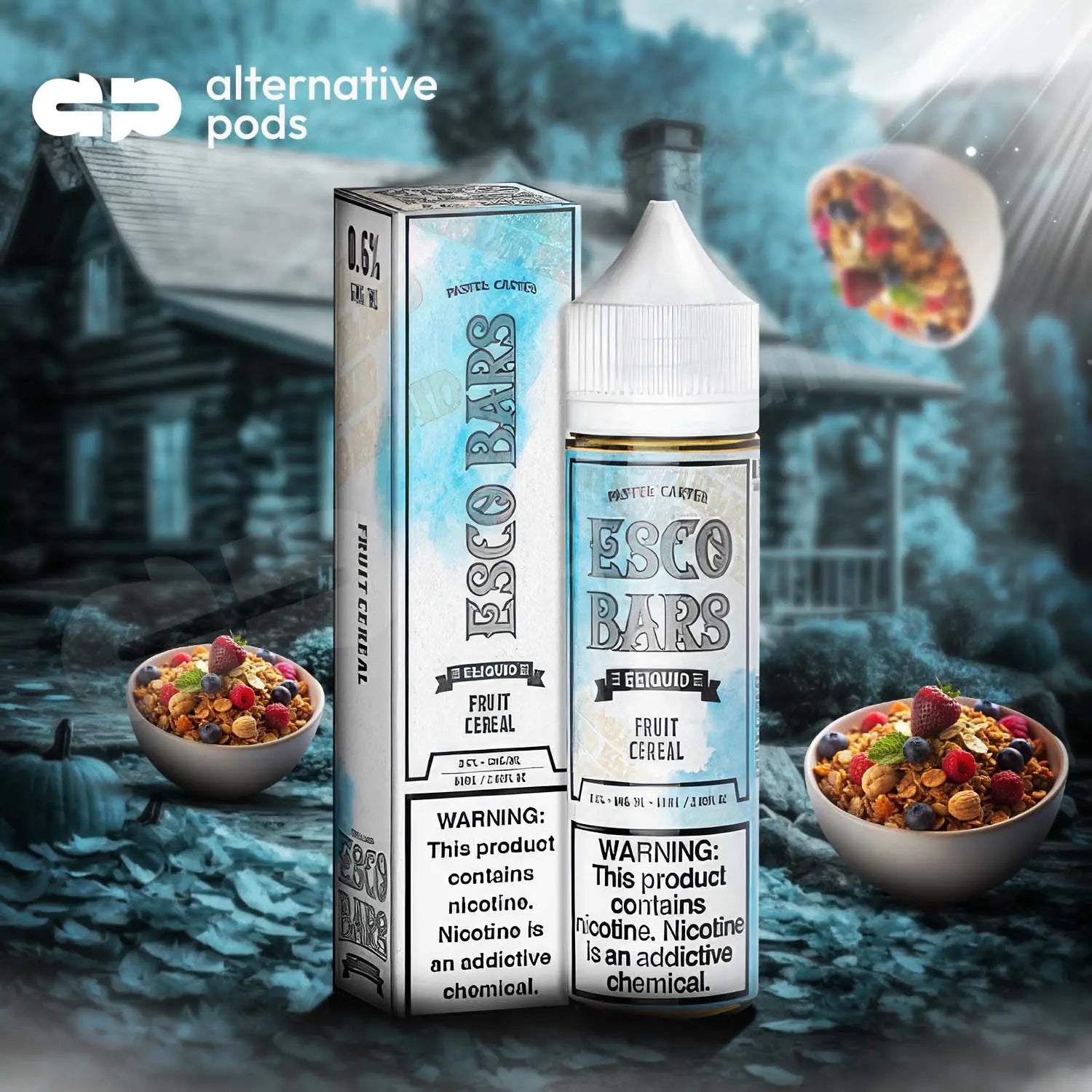 Esco Bars Synthetic Nicotine E-Liquid 60ML - Fruit Cereal 