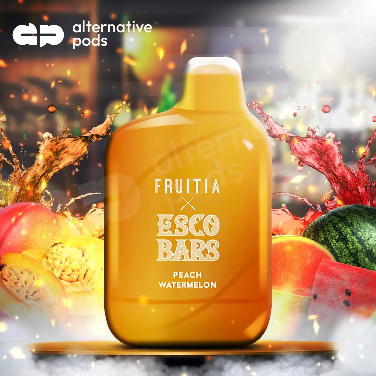 Esco Bars x Fruitia 6000 Puffs Disposable Vape - Peach Watermelon 