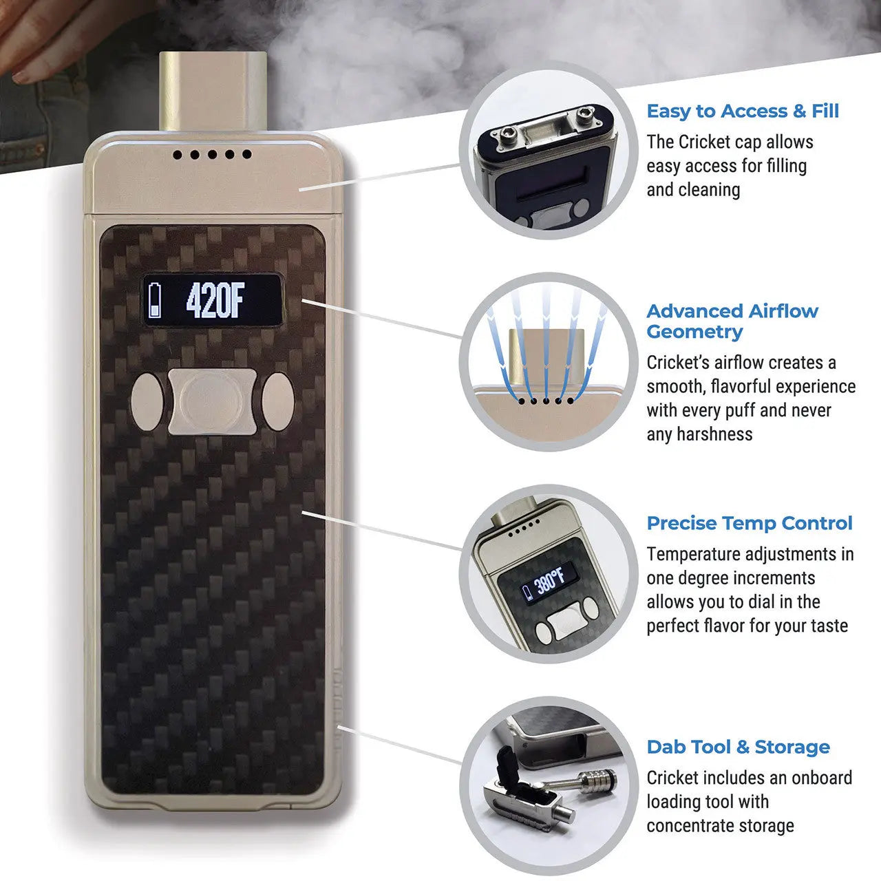Evolv - Cricket 850mAh Pocket Vaporizer Kit - Alternative pods | Online Vape & Smoke Shop