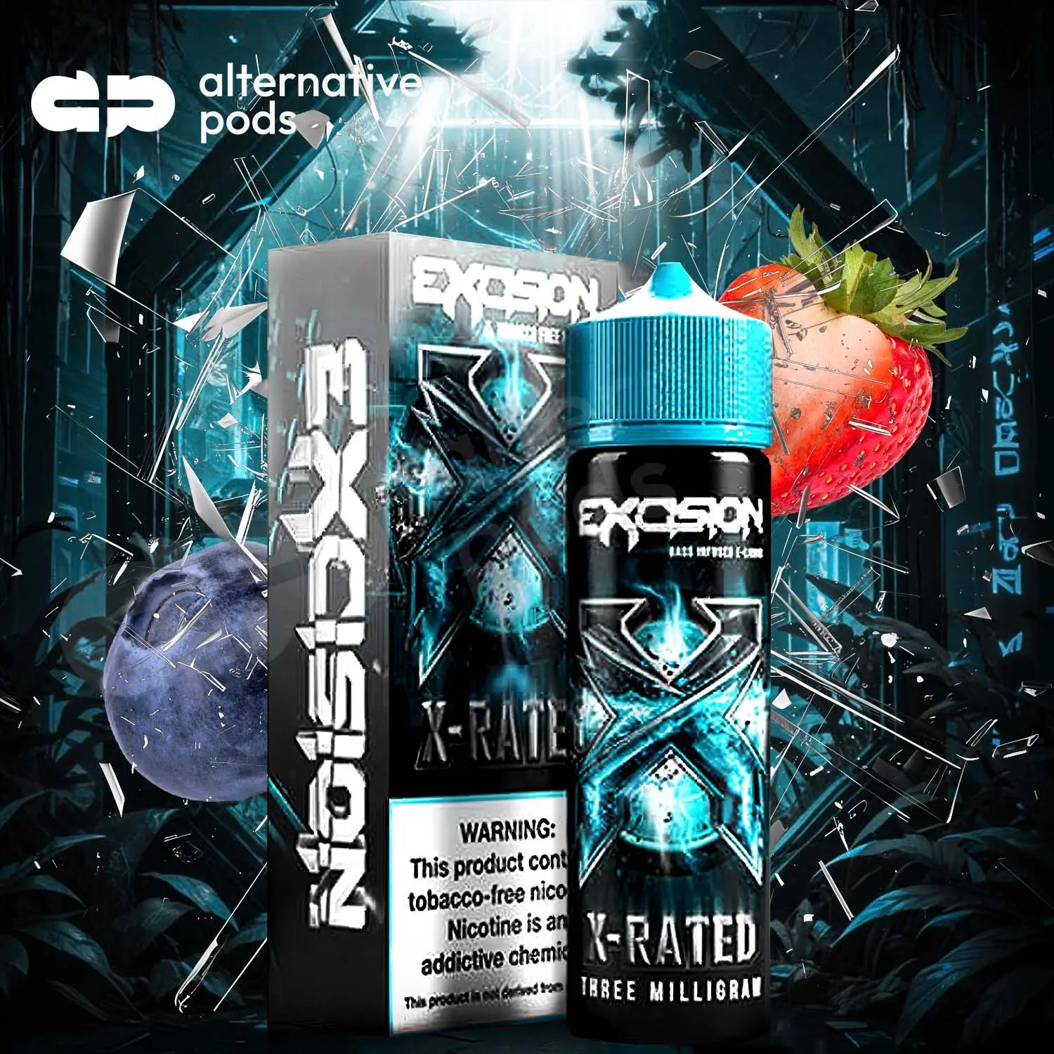 Excision Synthetic Nicotine E-Liquid By Alt Zero 60ML - X-Rated 