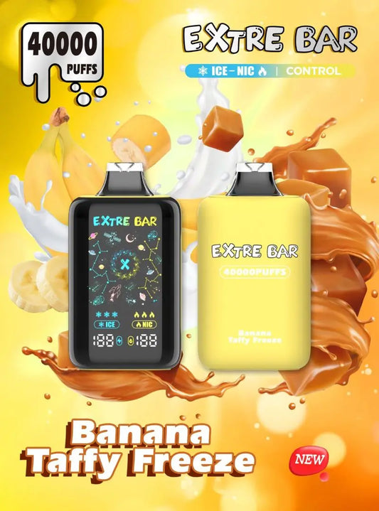 Extre Bar 40000 Ice - Nic Control - Banana Taffy Freeze 