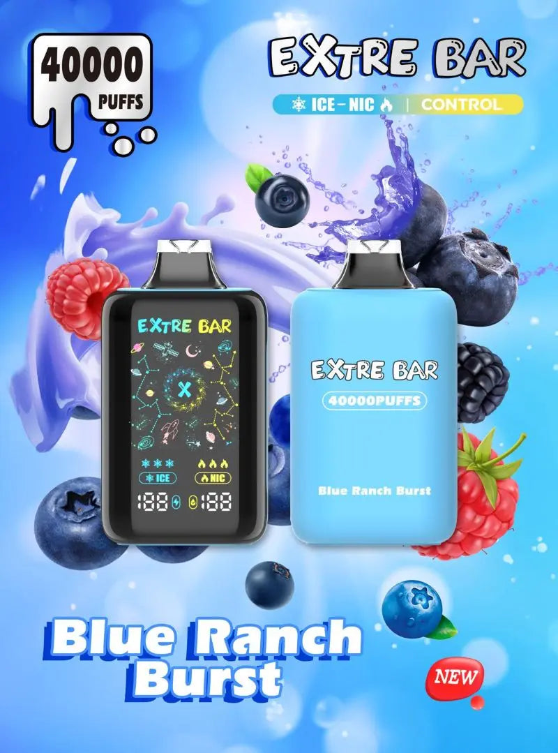 Extre Bar 40000 Ice - Nic Control - Blue Ranch Burst 