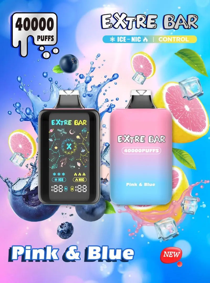 Extre Bar 40000 Ice - Nic Control - Pink & Blue 