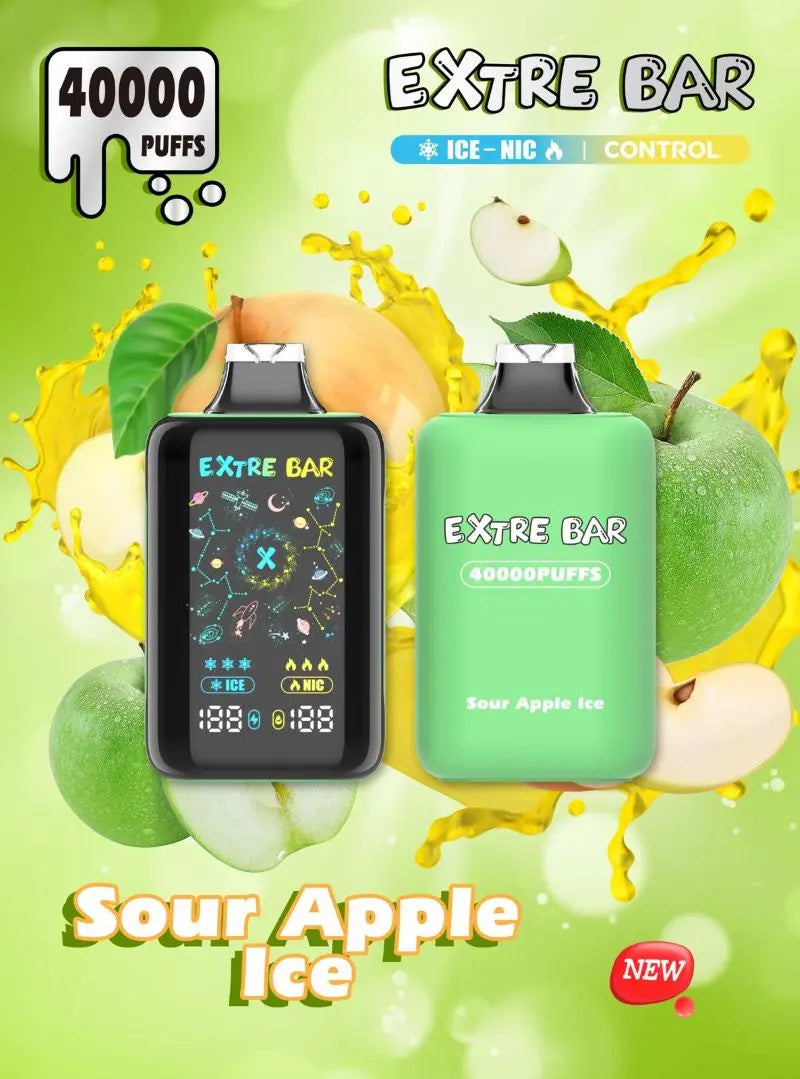 Extre Bar 40000 Ice - Nic Control - Sour Apple Ice 