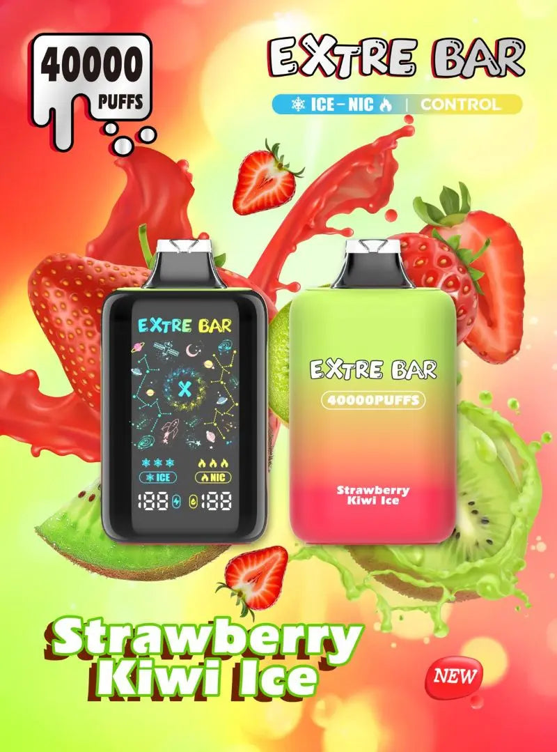 Extre Bar 40000 Ice - Nic Control - Strawberry Kiwi Ice 