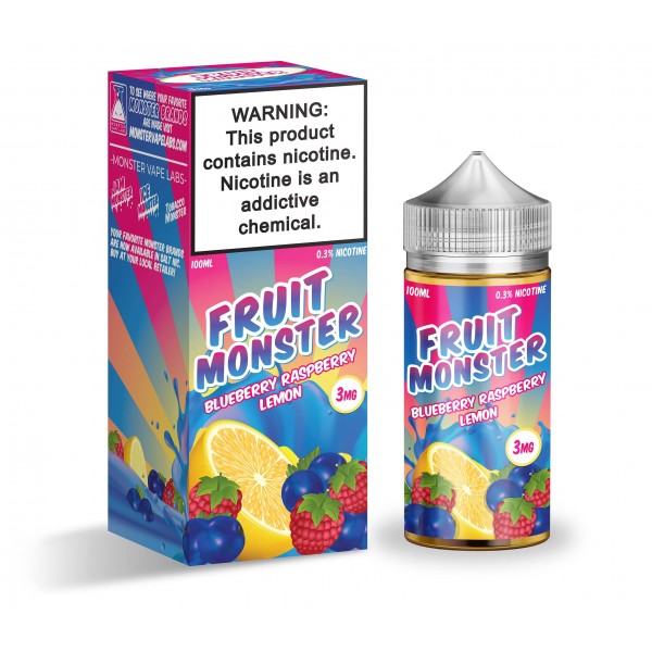 Fruit Monster Synthetic Nicotine E-Liquid 100ML - Blueberry Raspberry Lemon