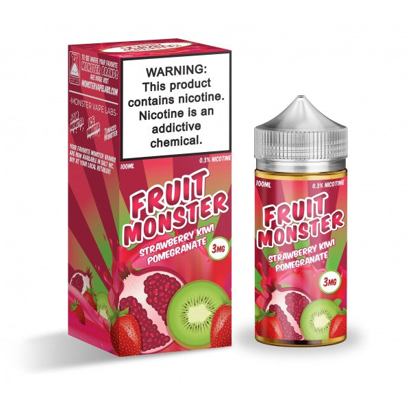 Fruit Monster Synthetic Nicotine E-Liquid 100ML - Strawberry Kiwi Pomegranate