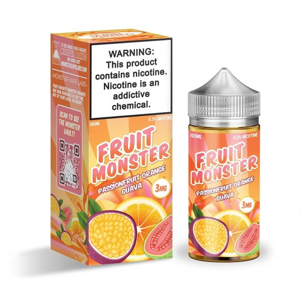 Fruit Monster Synthetic Nicotine E-Liquid 100ML - Passionfruit Orange Guava