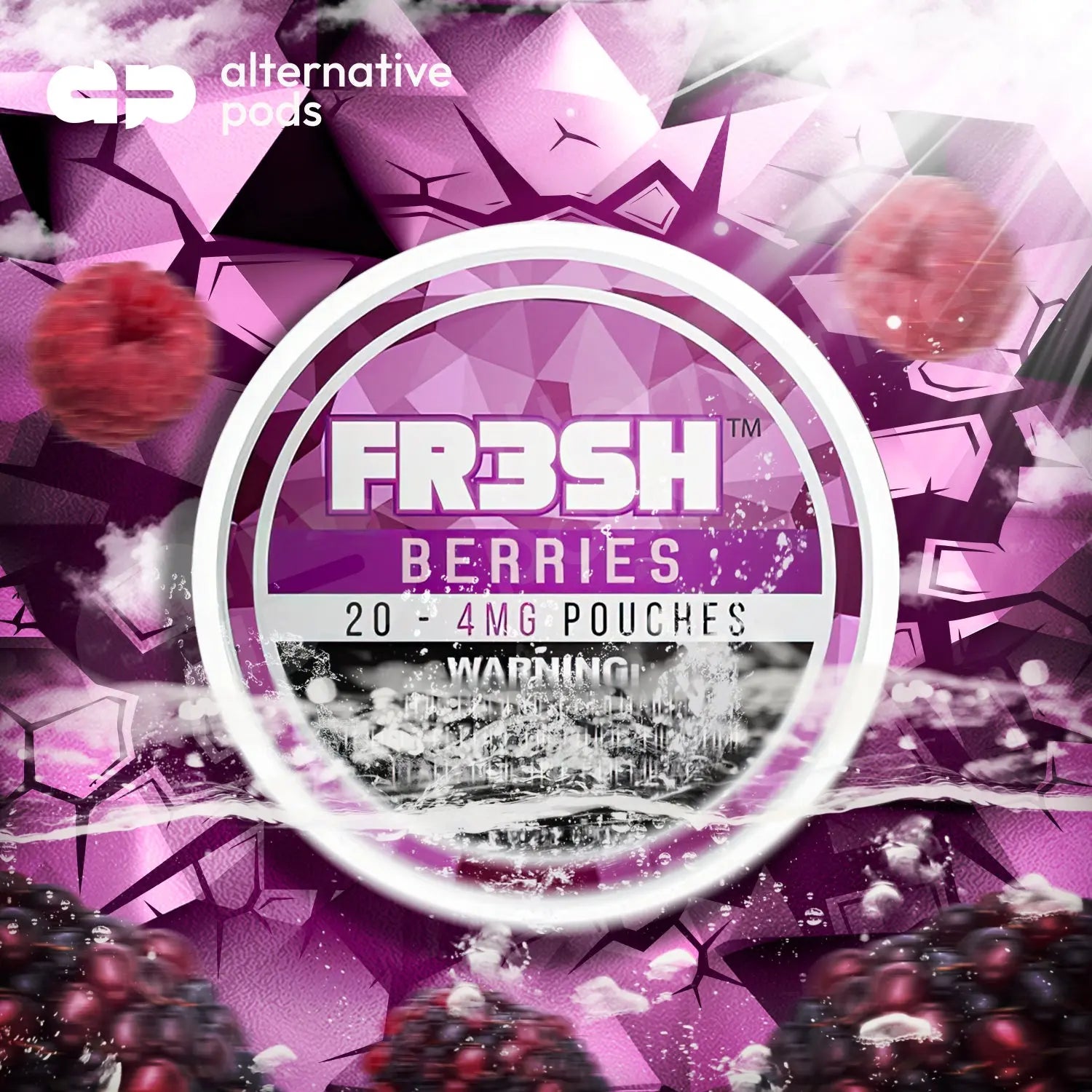 FR3SH Tobacco Free Nicotine Pouches - Berries 