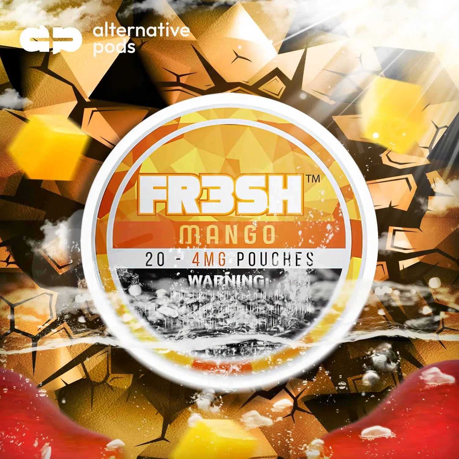 FR3SH Tobacco Free Nicotine Pouches - Mango 