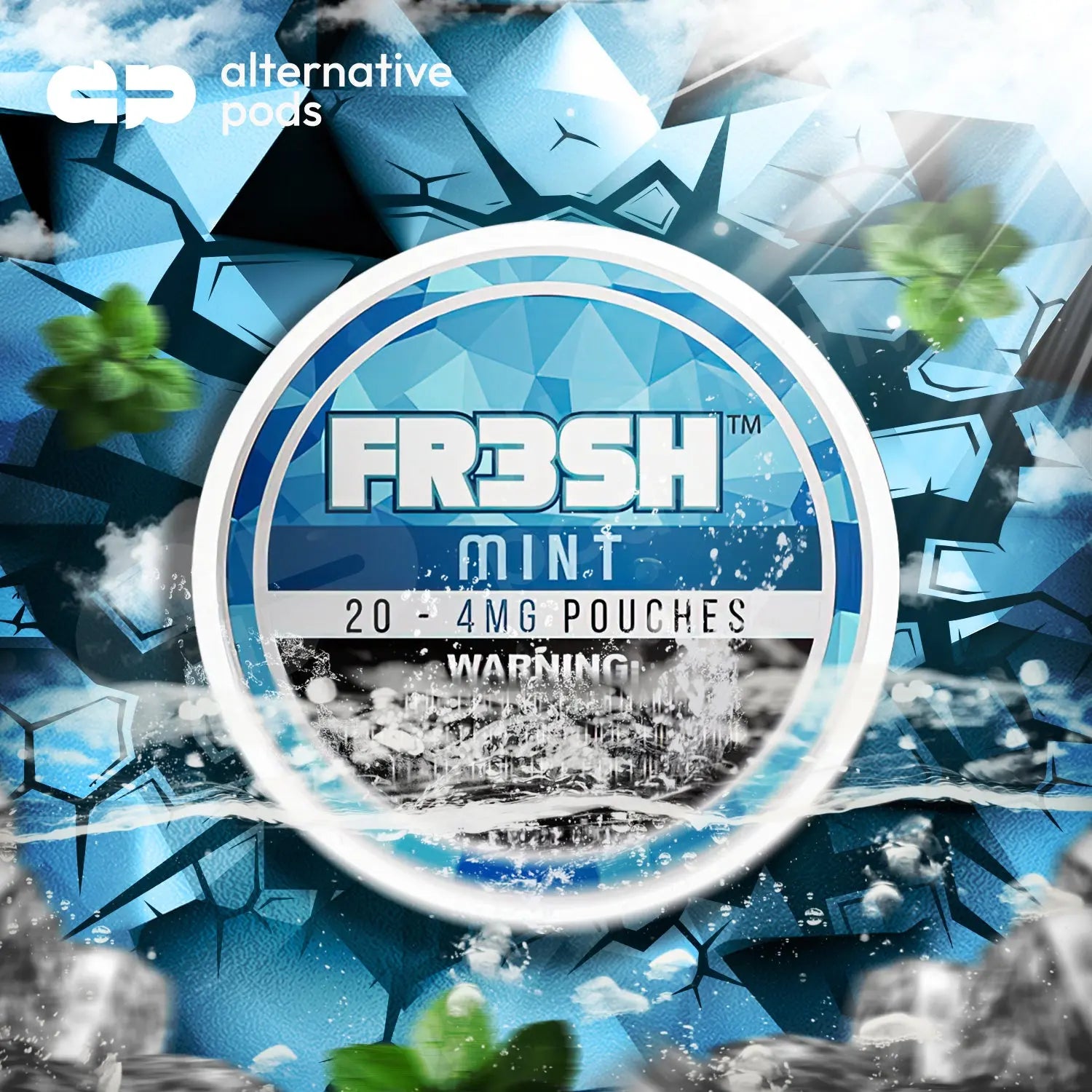 FR3SH Tobacco Free Nicotine Pouches - Mint 