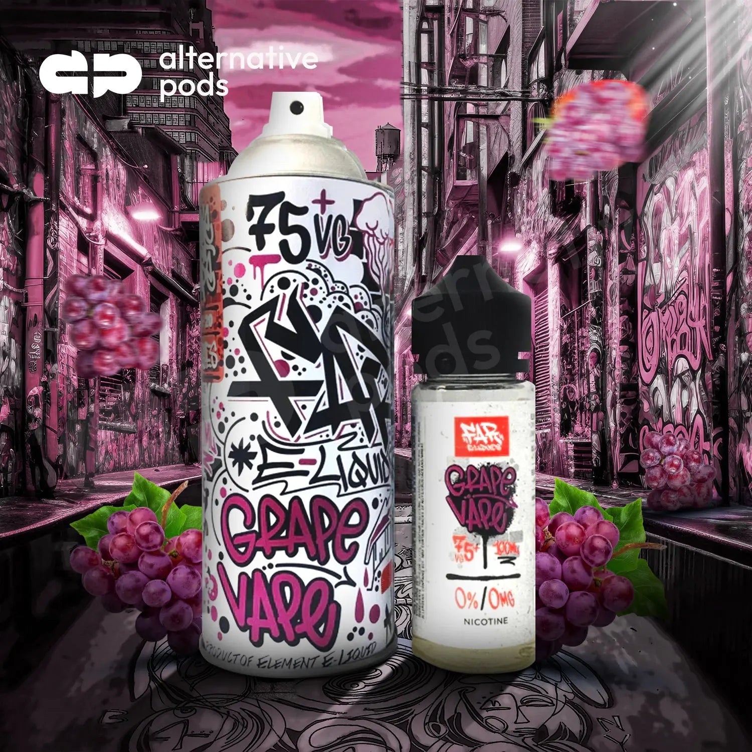 Far By Element E-Liquid 100ML - Grape Vape 