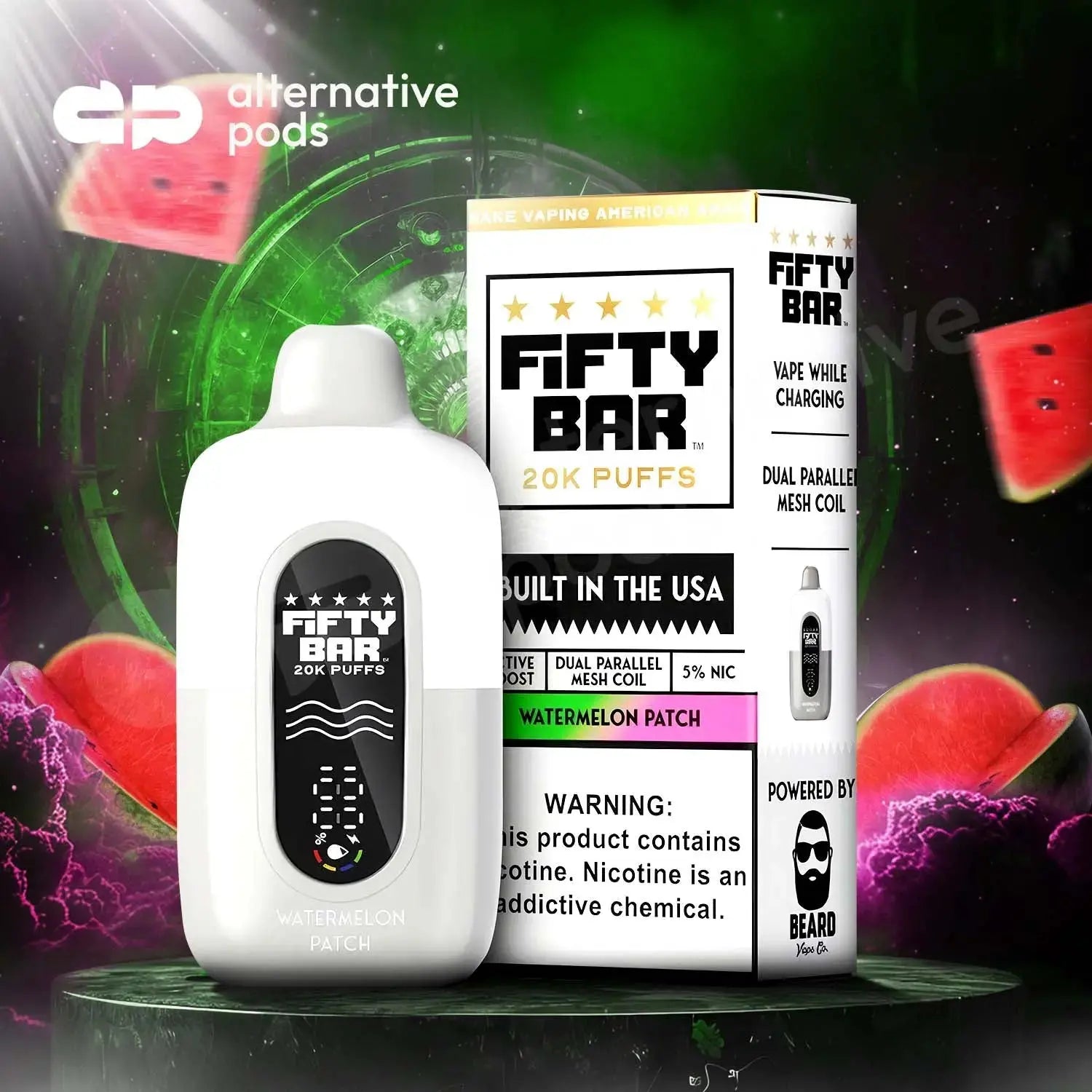 Fifty Bar 20K Disposable - Watermelon Patch