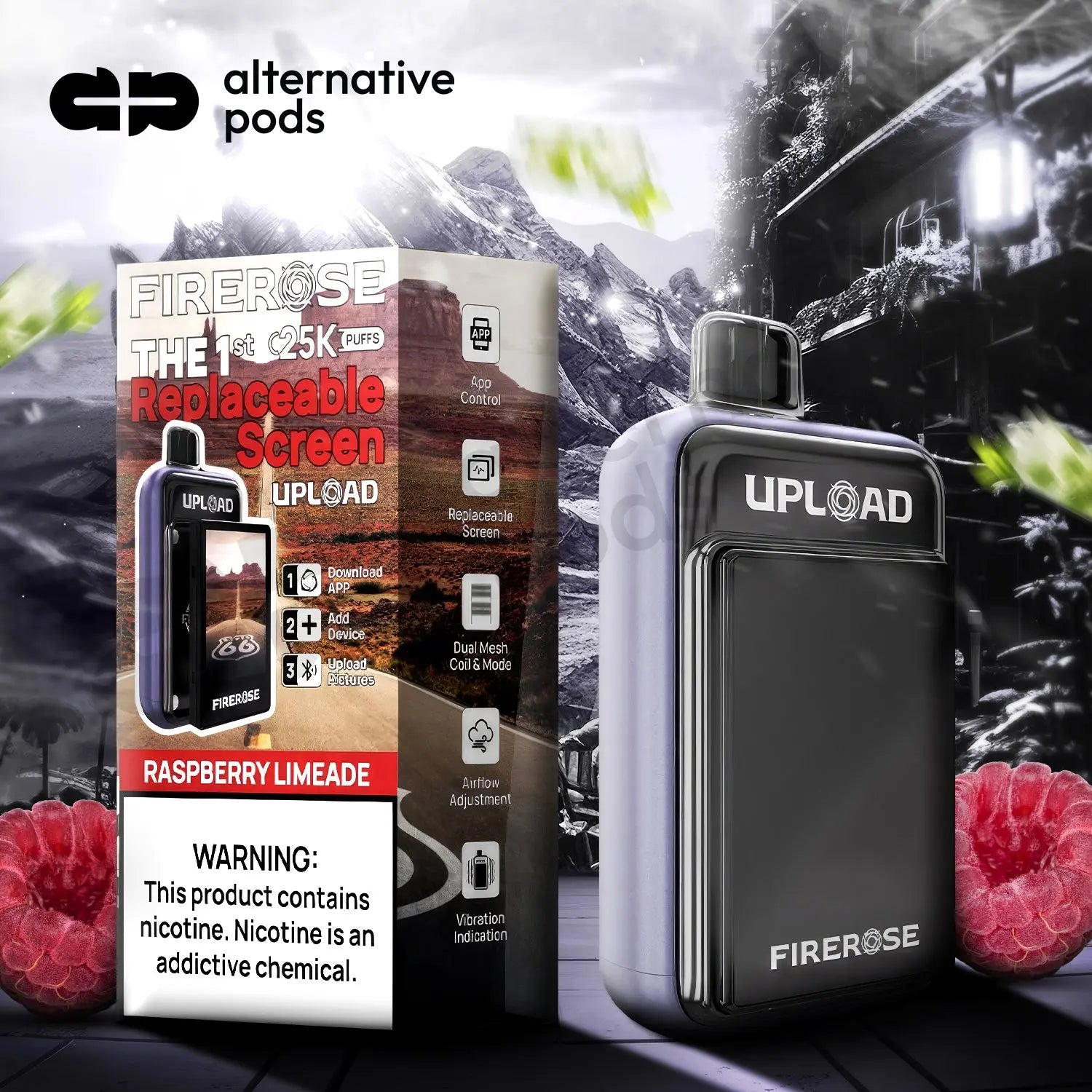 Firerose Upload 25K Disposable - Alternative pods | Online Vape & Smoke Shop