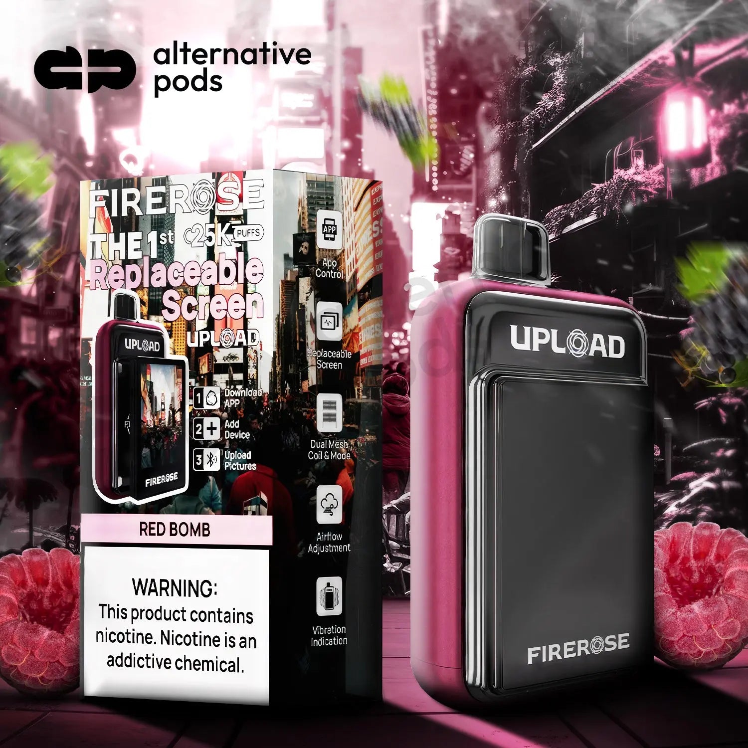 Firerose Upload 25K Disposable - Alternative pods | Online Vape & Smoke Shop