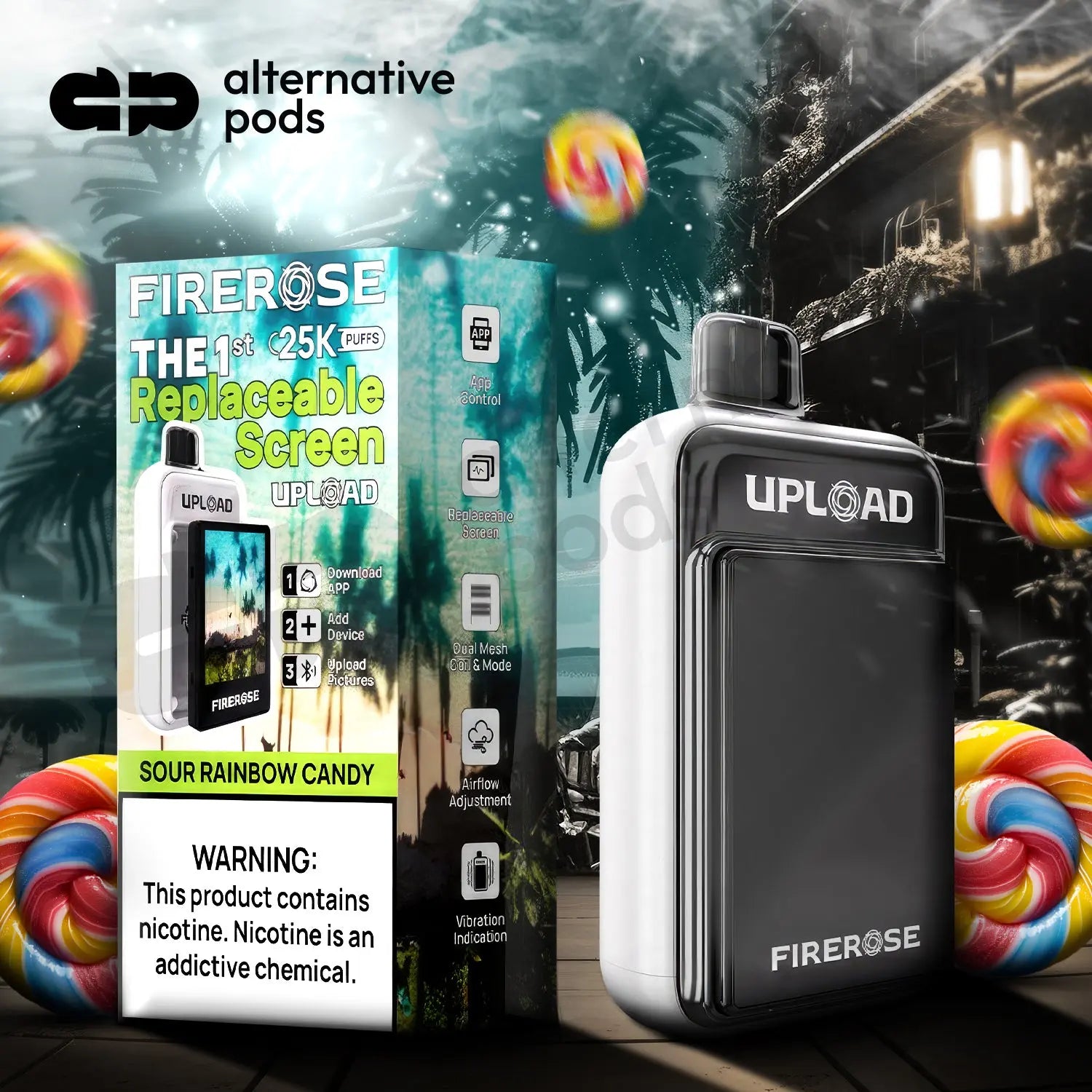Firerose Upload 25K Disposable - Alternative pods | Online Vape & Smoke Shop