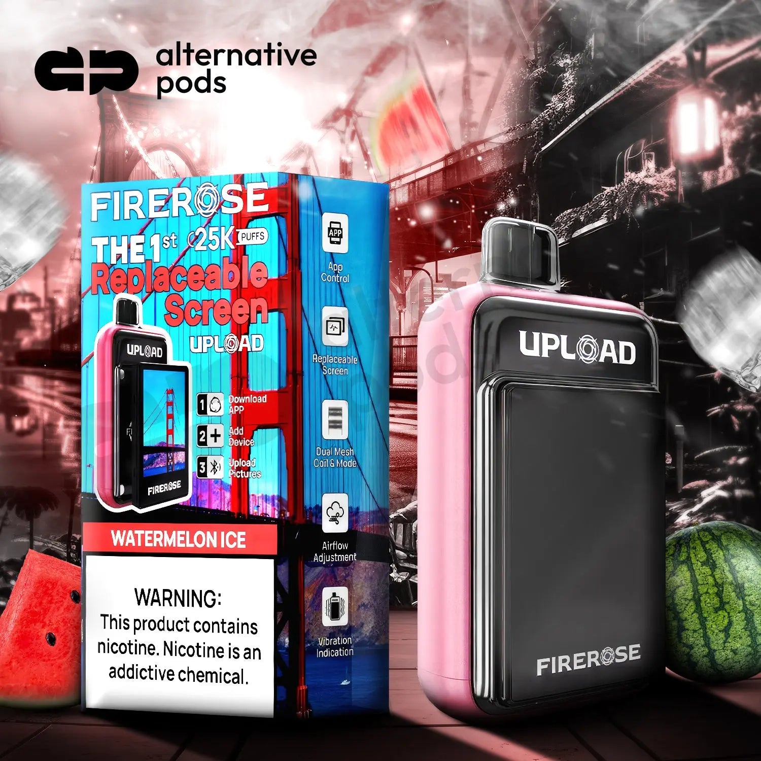 Firerose Upload 25K Disposable - Alternative pods | Online Vape & Smoke Shop