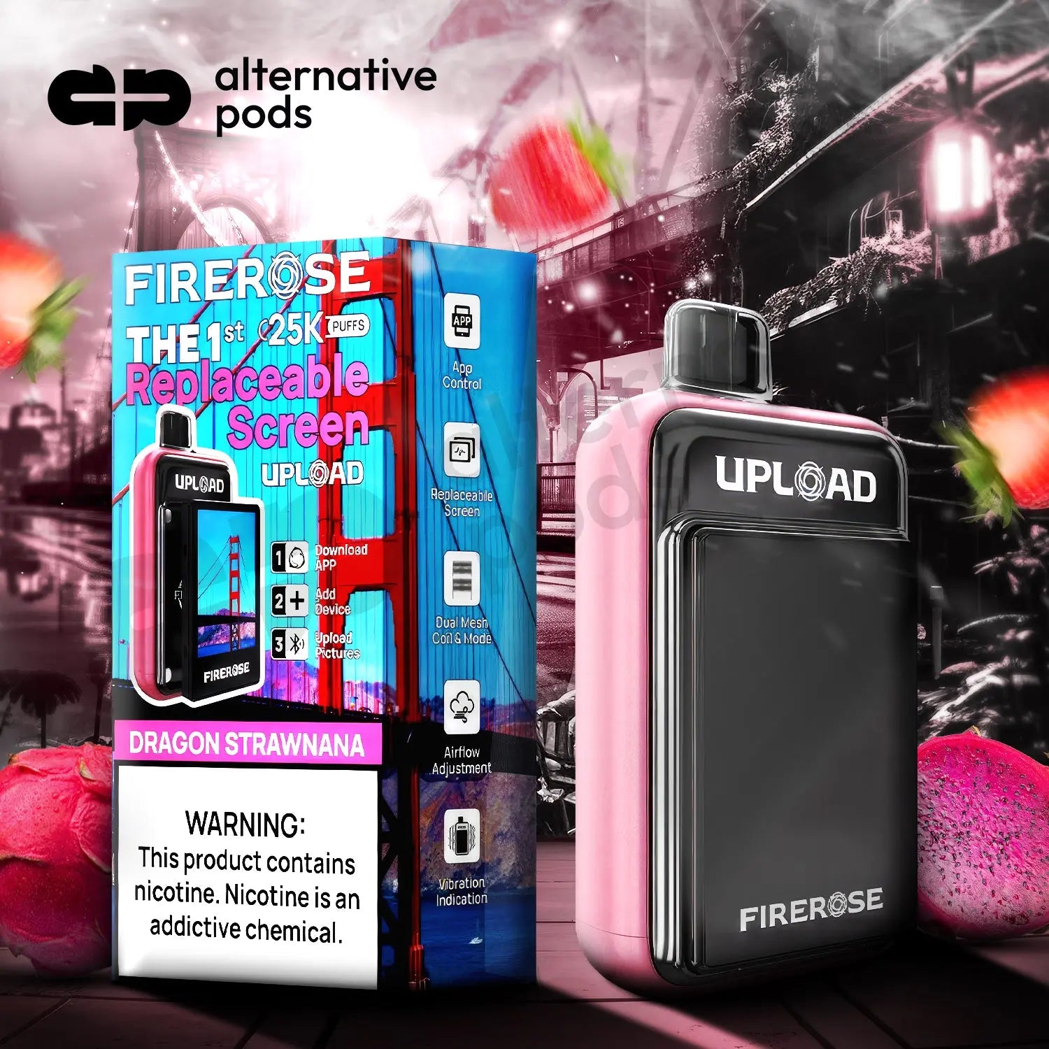 Firerose Upload 25K Disposable - Alternative pods | Online Vape & Smoke Shop