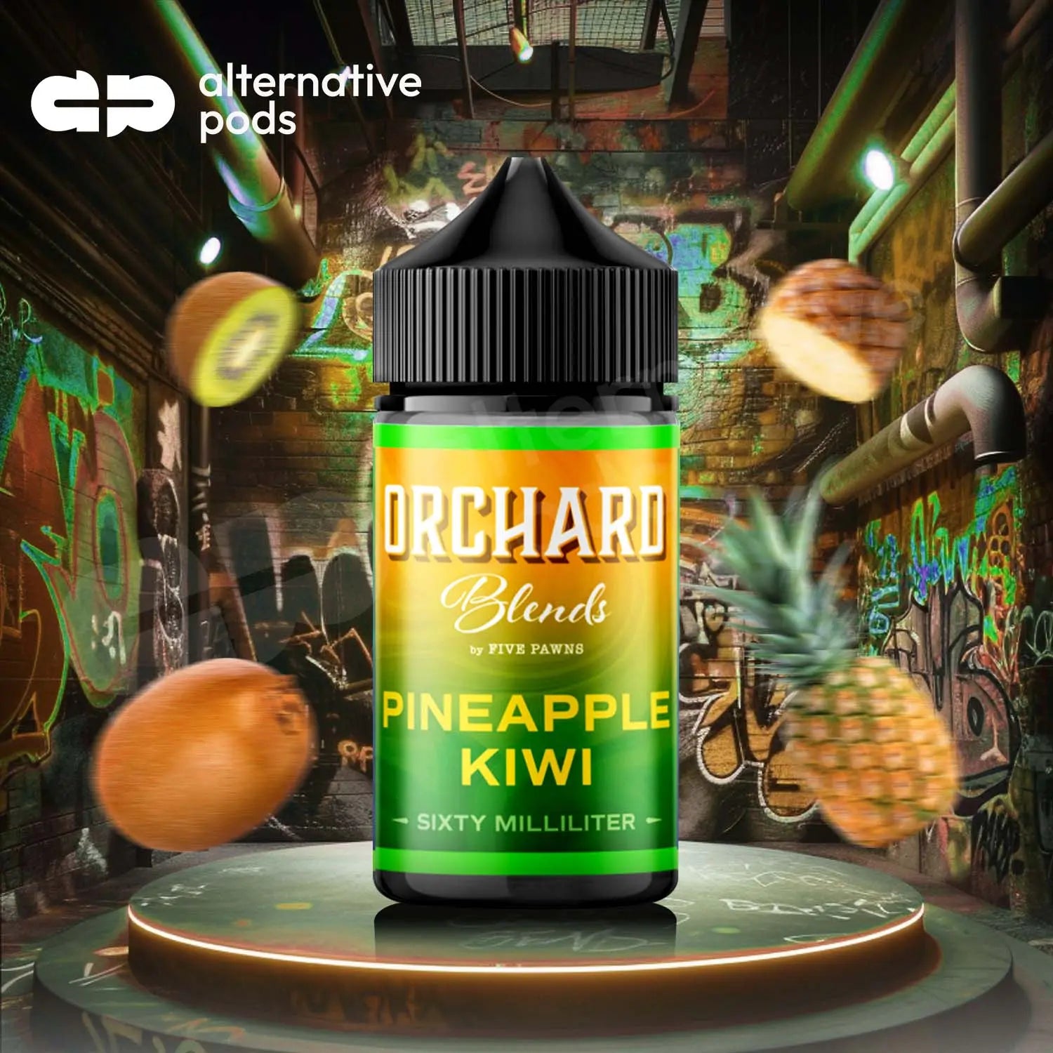 Five Pawns x Orchard Blend Nicotine E-Liquid 60ML - Pineapple Kiwi 