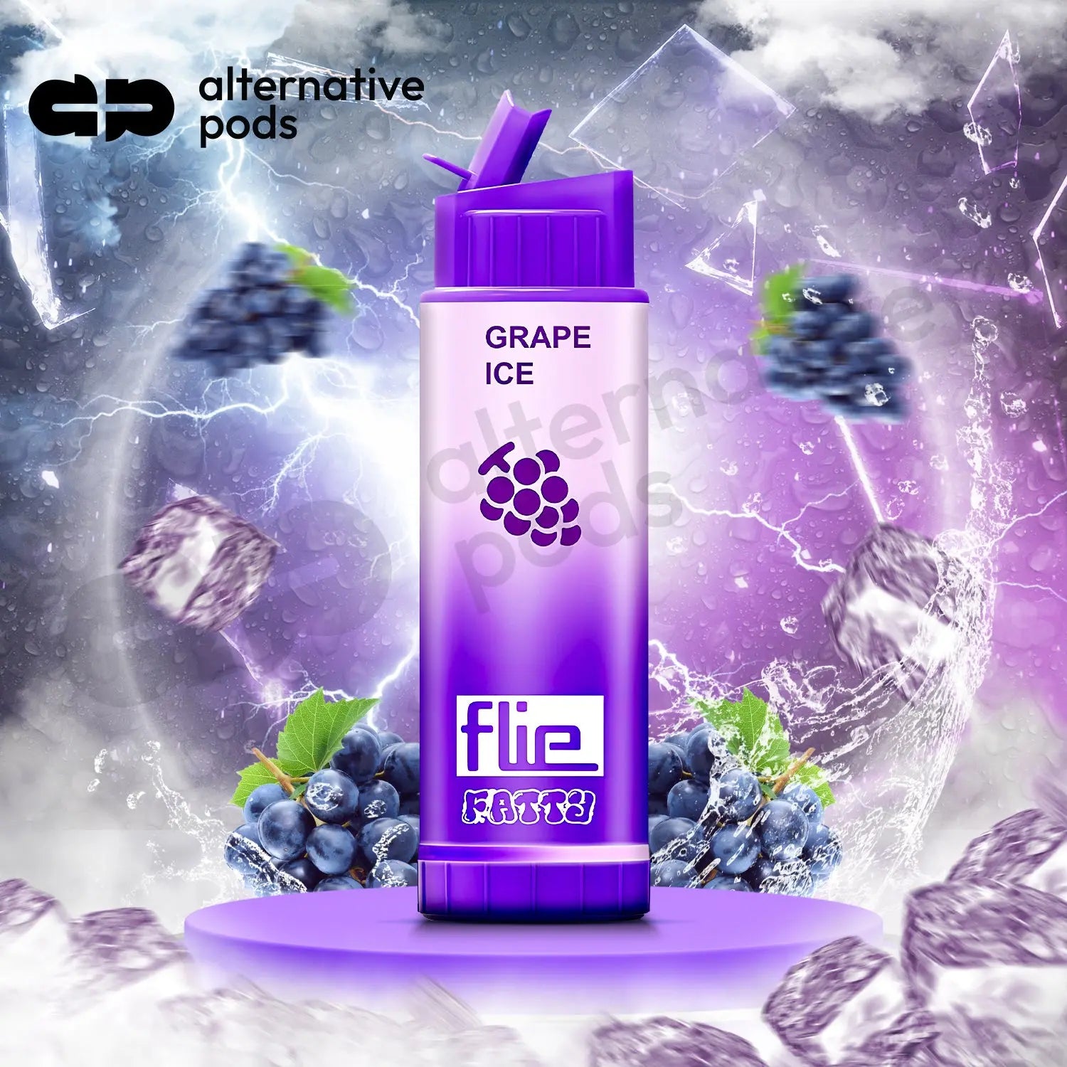 Flie Fatty 8000 Puffs Disposable Vape - Grape Ice 