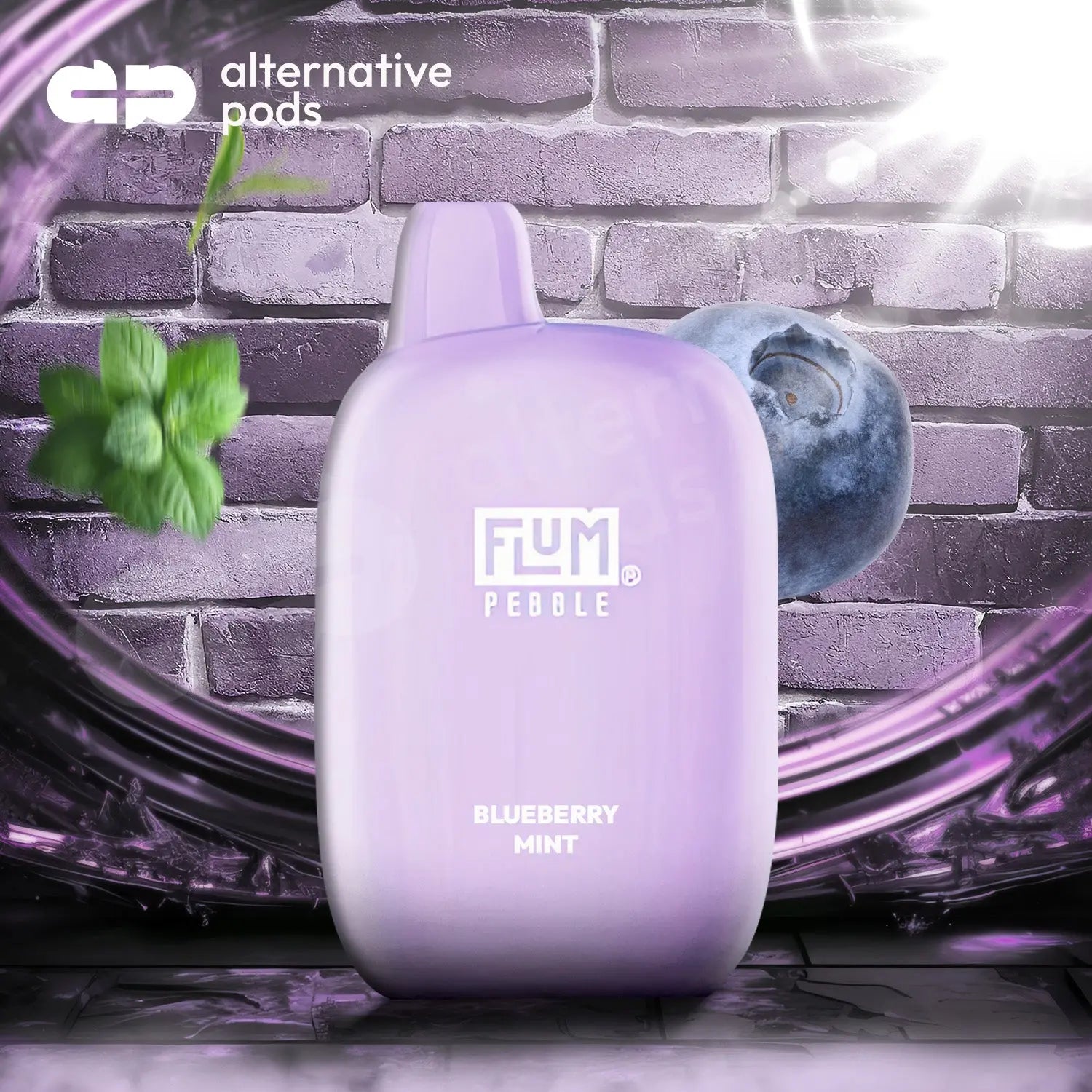 Flum Pebble 6000 Disposable - Blueberry Mint 