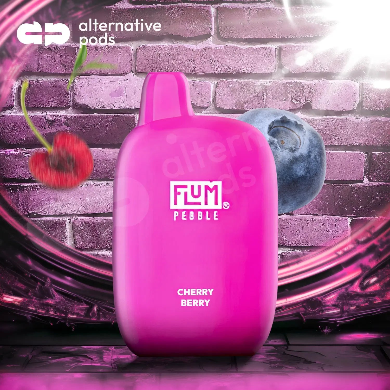 Flum Pebble 6000 Disposable - Cherry Berry 