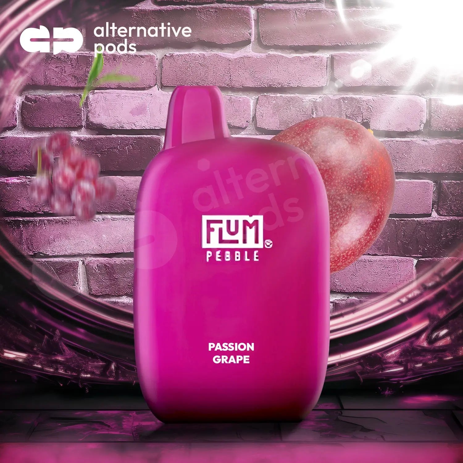 Flum Pebble 6000 Disposable - Passion Grape 