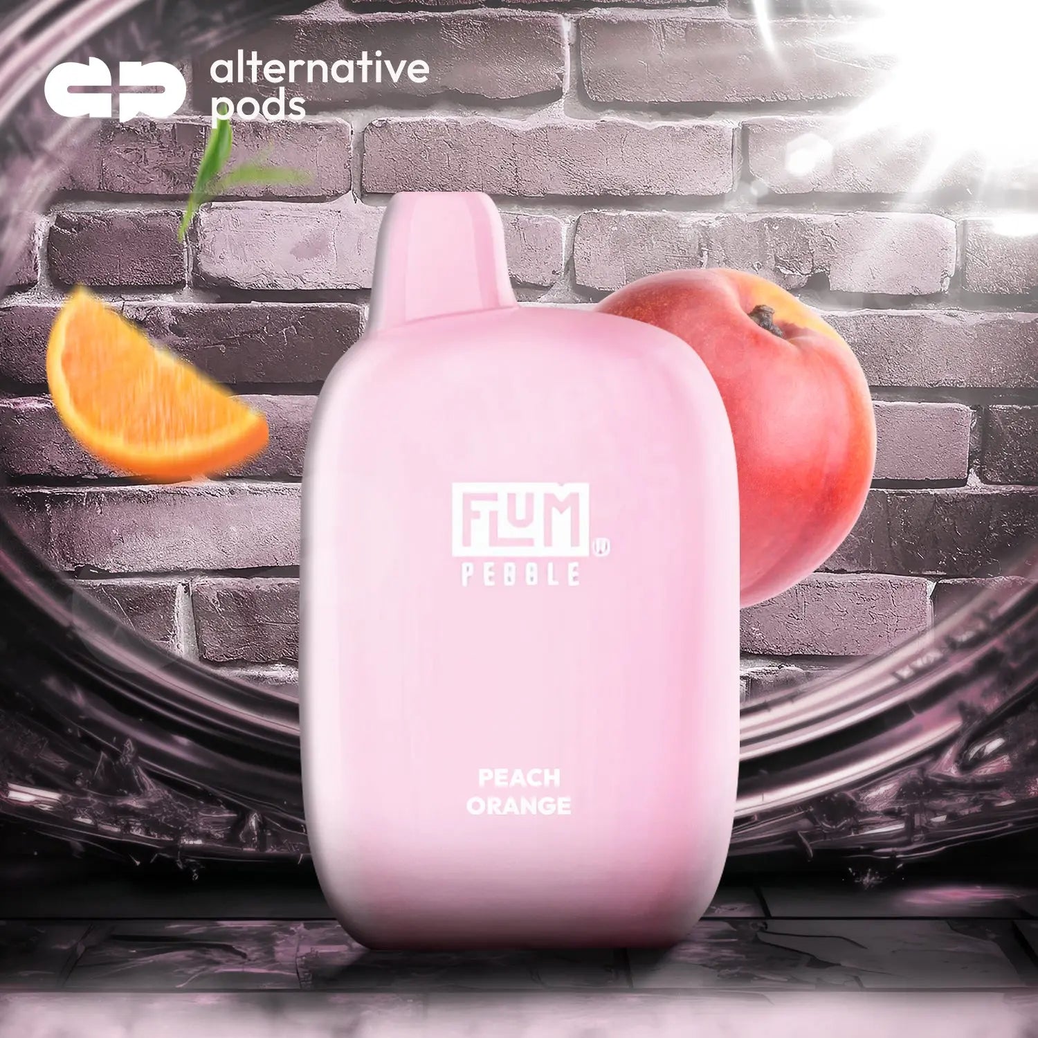Flum Pebble 6000 Disposable - Peach Orange 