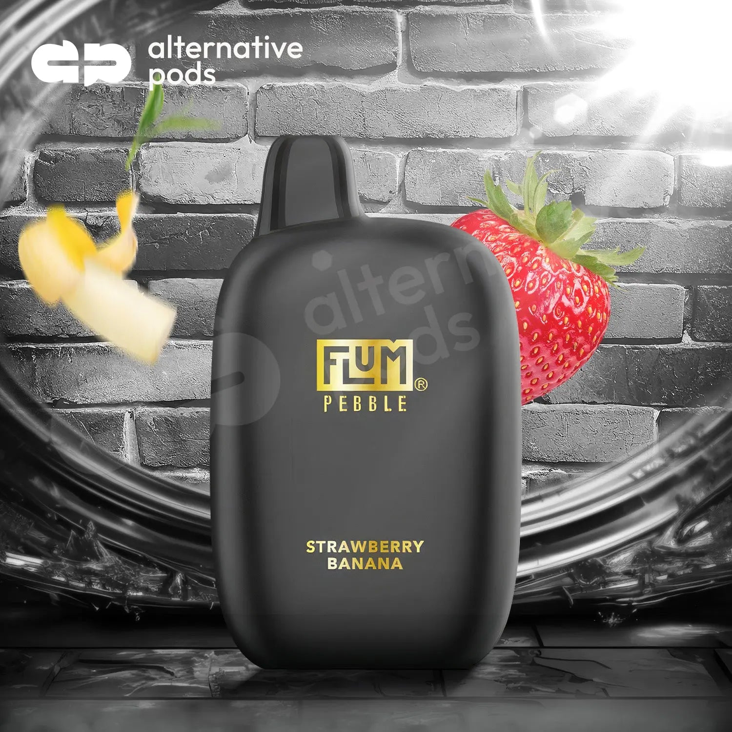 Flum Pebble 6000 Disposable - Strawberry Banana 